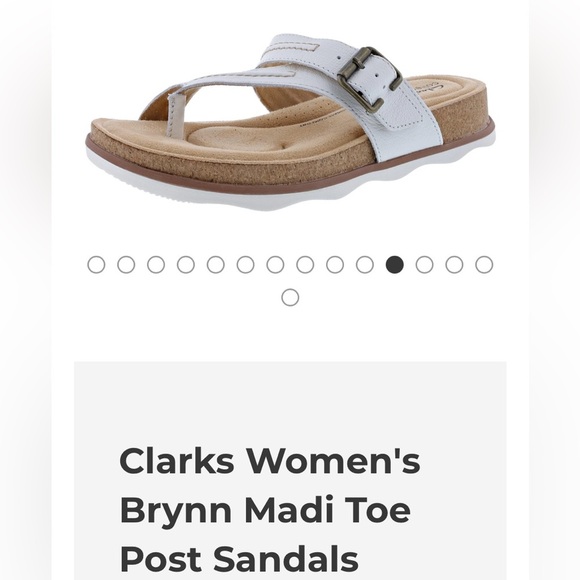 Clark's known for quality and so cute!  Leather, toe post. Brand new!​ - Picture 9 of 9